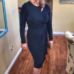 Navy Elegant Malandrino dress sz 10 like new